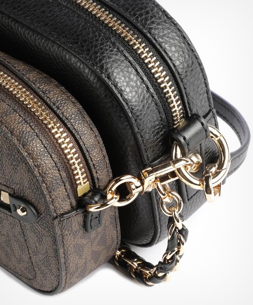 Brown/Black - MICHAEL KORS Sac bandoulière jet set brown/black