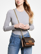Bronze/Noisette - MICHAEL KORS Très petit sac à bandoulière Heather avec logo Bronze/Noisette