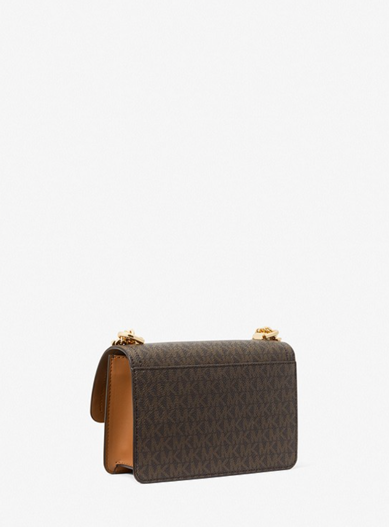 Bronze/Noisette - MICHAEL KORS Très petit sac à bandoulière Heather avec logo Bronze/Noisette