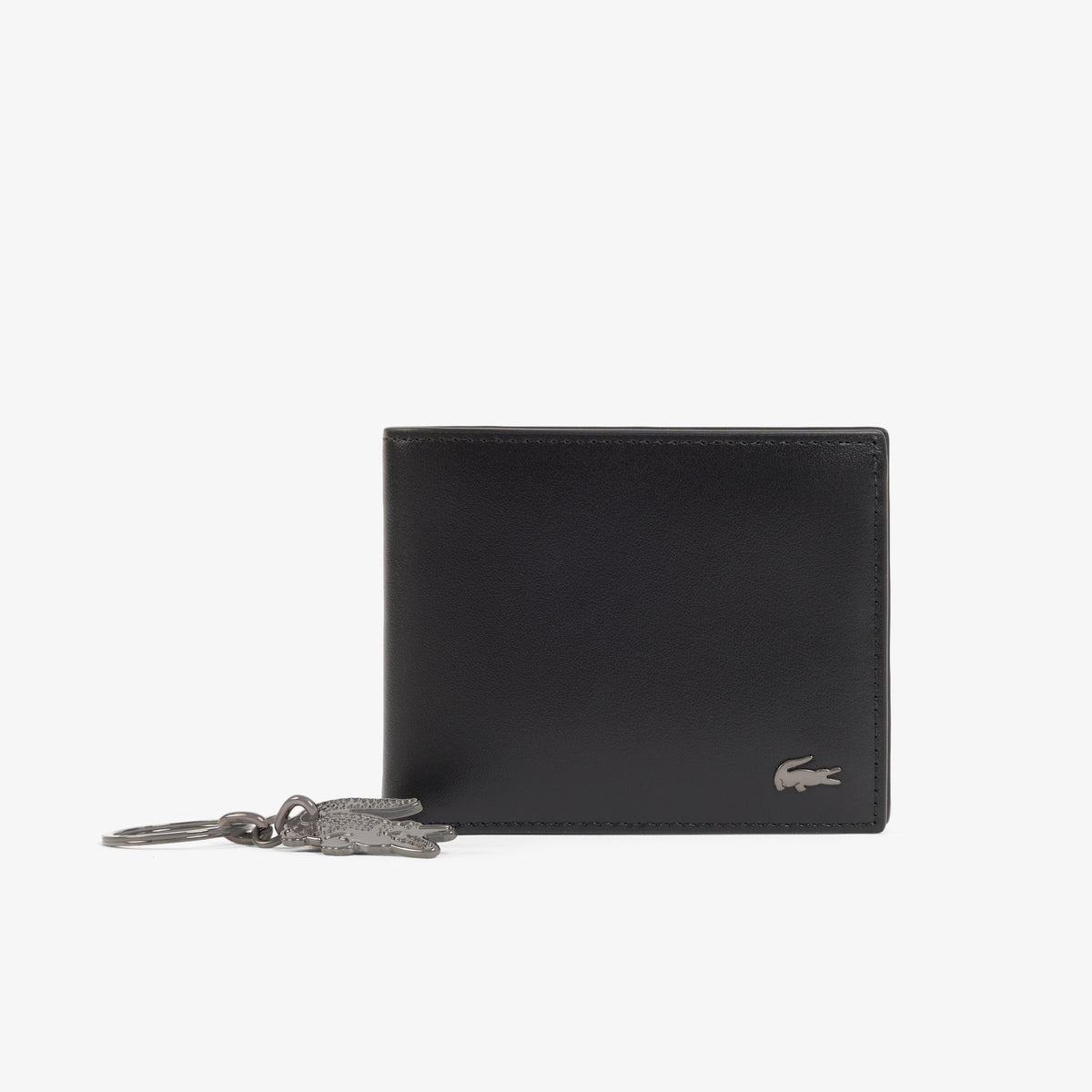 Noir - LACOSTE Coffret portefeuille FG et porte-clés crocodile
