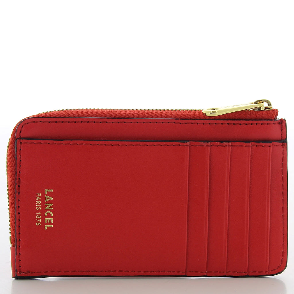 Rouge - LANCEL Porte-cartes zippé Angèle