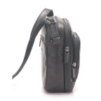 Arthur et Aston Pochette porté travers homme cuir noir taille S