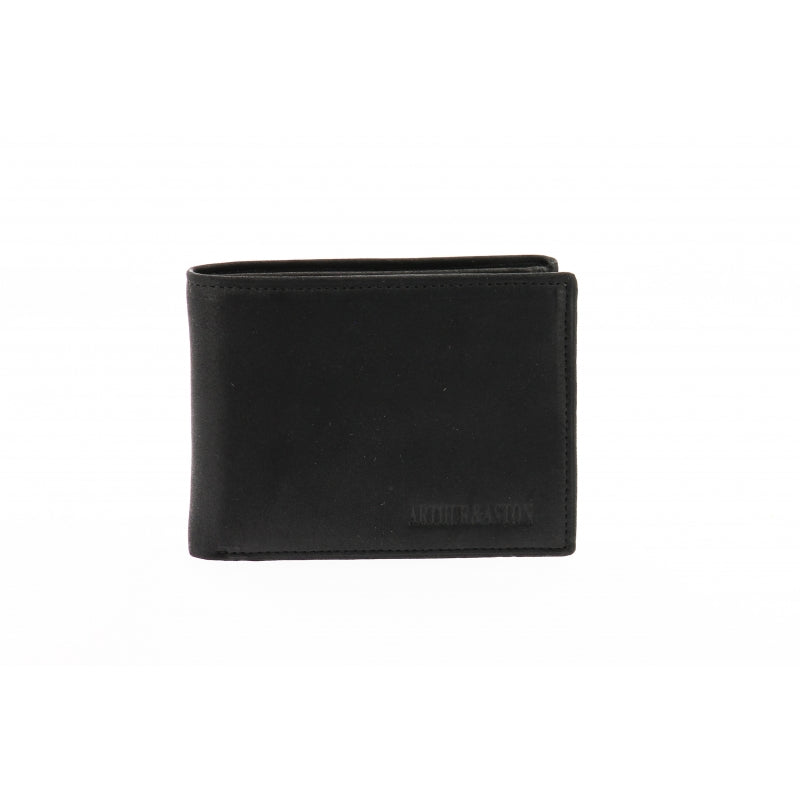Arthur et Aston Porte-cartes italien homme cuir noir