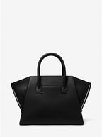 Noir - MICHAEL KORS Grand sac Avril en cuir à glissière supérieure
