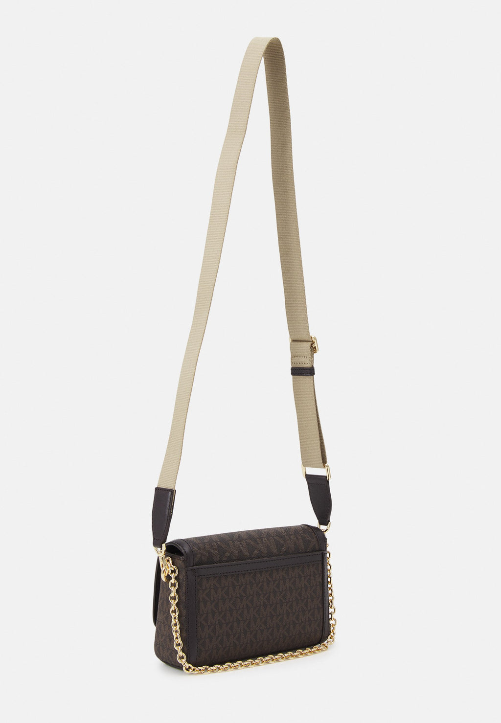 Marron/Noir - Petit sac à bandoulière convertible Freya avec logo Marron/Noir