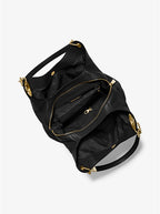 Noir doré - MICHAEL KORS Grand sac porté épaule Lillie en cuir grainé Noir/Doré