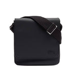 Noir - LACOSTE Sacoche à rabat Lacoste Men's Classic en petit piqué uni