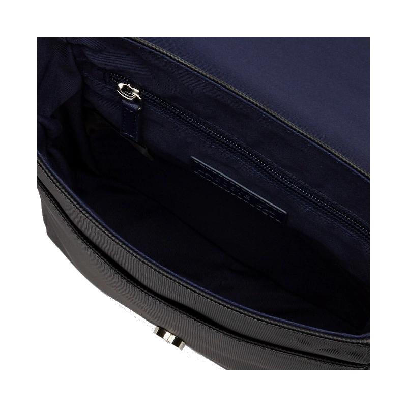 Noir - LACOSTE Sacoche à rabat Lacoste Men's Classic en petit piqué uni