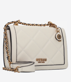 Beige - GUESS Sac à bandoulière abey surpiqué