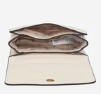 Beige - GUESS Sac à bandoulière abey surpiqué