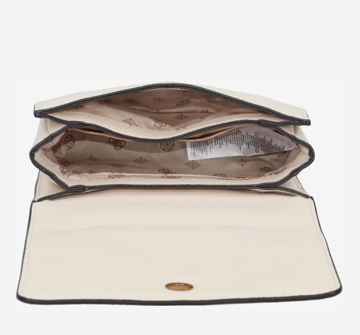 Beige - GUESS Sac à bandoulière abey surpiqué