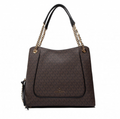 Marron/Noir - Grand sac porté épaule Piper à logo Marron/Noisette
