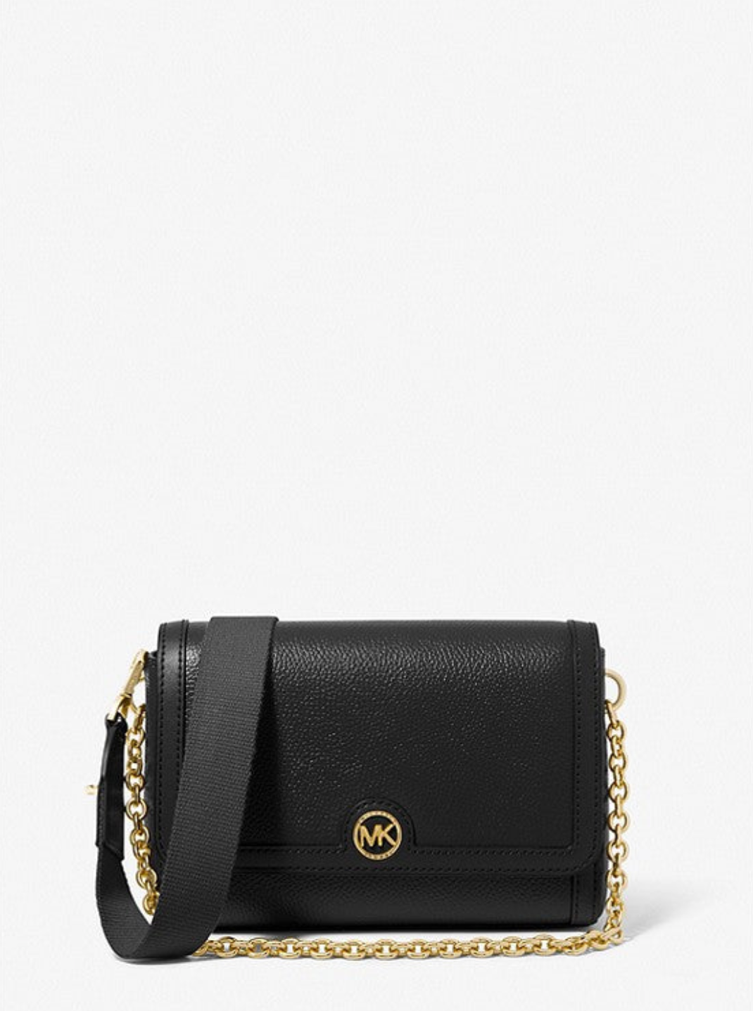 Noir - Petit sac à bandoulière convertible Freya avec logo Marron/Noisette