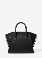 Noir - MICHAEL KORS Petit sac Avril en cuir à glissière supérieure Noir doré