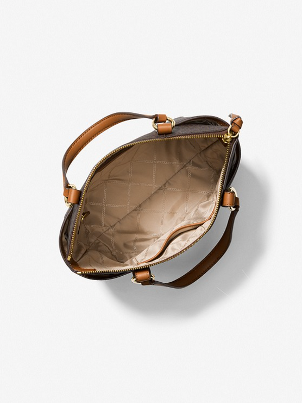 Bronze Noisette - MICHAEL KORS Petit sac cabas Sullivan à logo avec glissière supérieure Bronze/Noisette