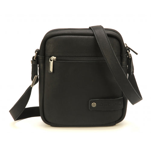 Arthur et Aston Pochette porté travers homme cuir noir