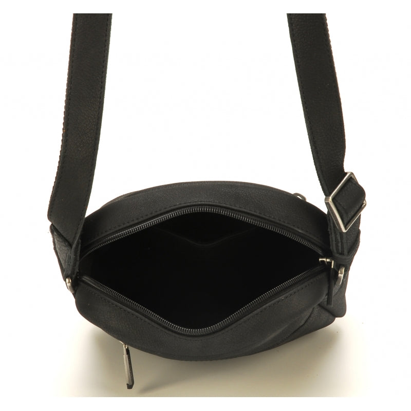 Arthur et Aston Pochette porté travers homme cuir noir
