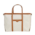 Vanilla/ Acorn - MICHAEL KORS Sac à main Beck Brown/BLK