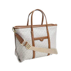 Vanilla/ Acorn - MICHAEL KORS Sac à main Beck Brown/BLK